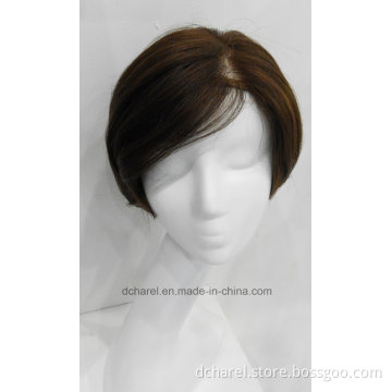 Handtied Mono Top Hair Parting Line Synthetic Hair Wig